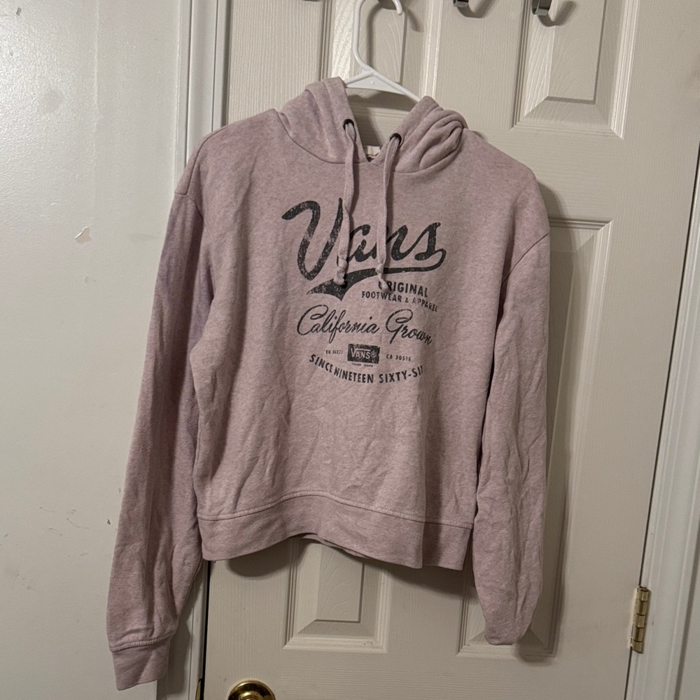 Vans Women's Light Pink Graphic Hoodie
